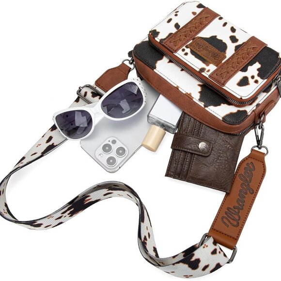 Wrangler Crossbody Bag for Women Western Cowgirl Crossbody Purses with Guitar St - Picture 4 of 6